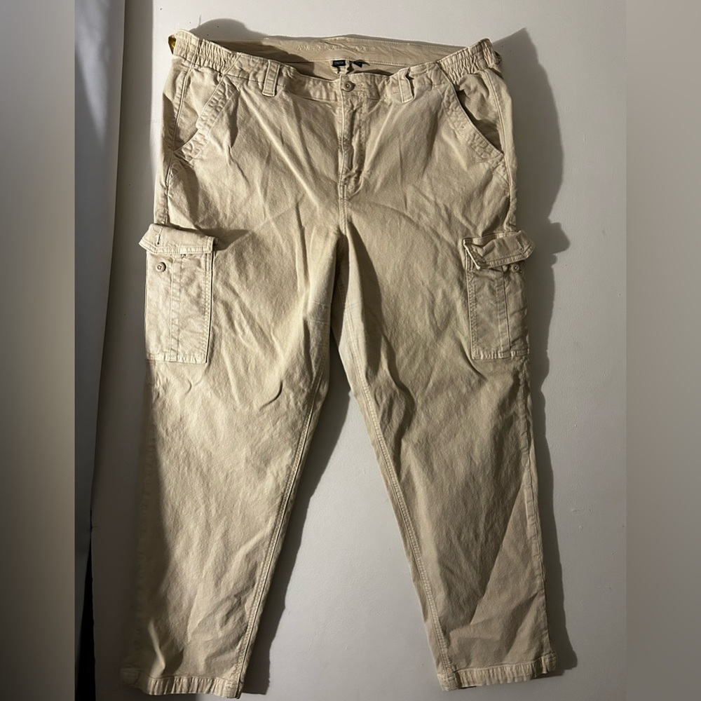 American Eagle, beige, cargo pants